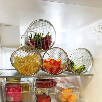 Rotating Grill Basket with 360 Degree Spin and Dishwasher Safe, Stainless Steel Avento Goods
