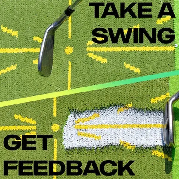 Golf Practice Mat with Instant Divot Feedback and Portable Indoor Outdoor Use Avento Goods