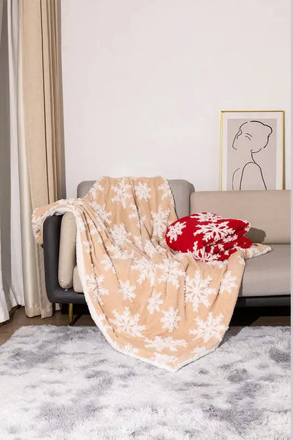 Christmas Wool Blanket Throw for Sofa and Bed Avento-store.com