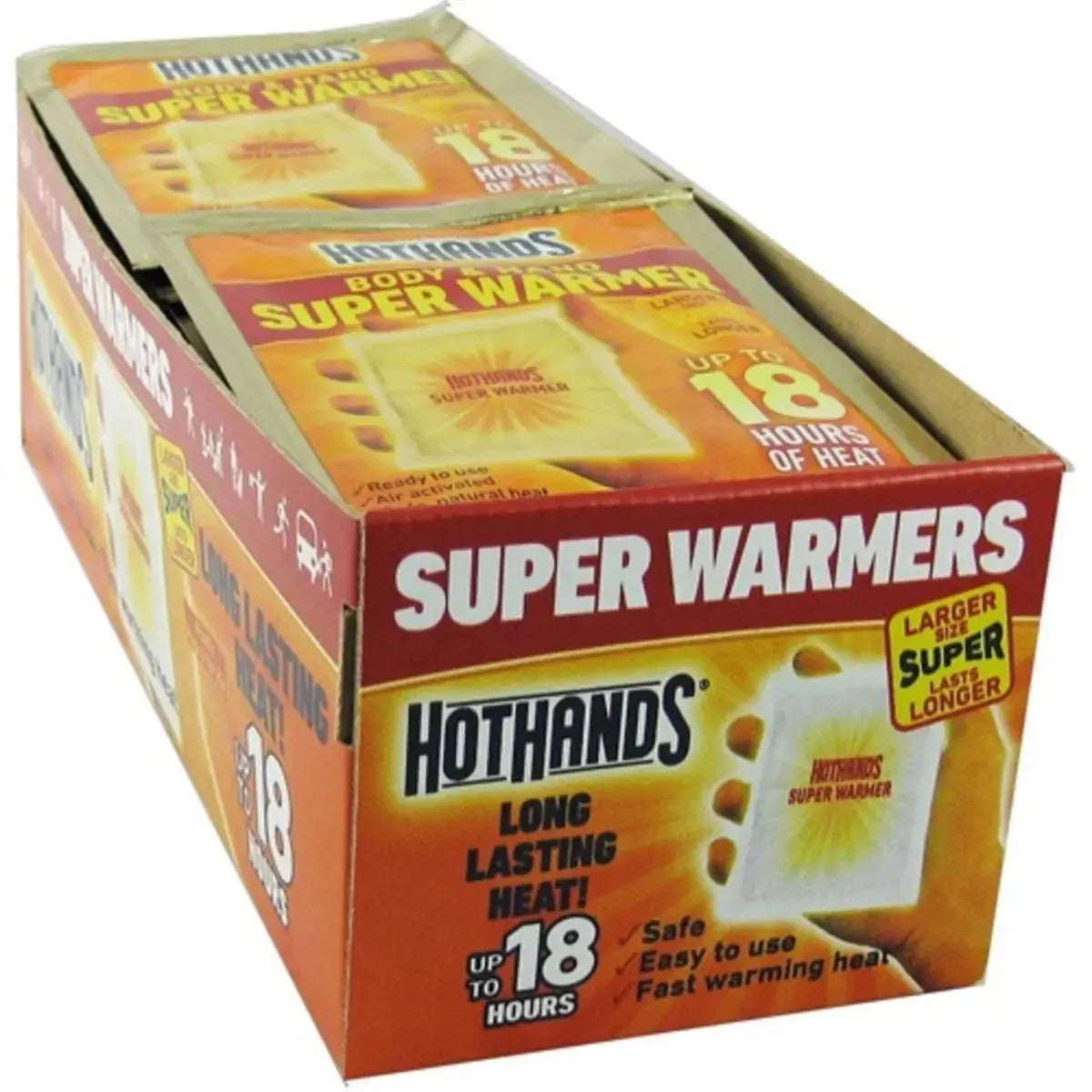 Disposable Hand and Body Warmers with Extra Large Size, Up to 18-Hour Heat, 40-Pack Avento Goods