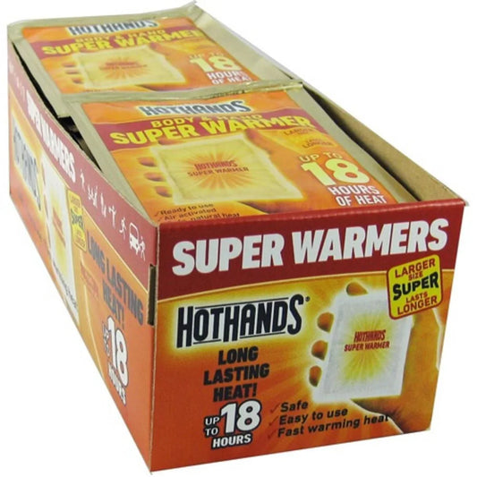Disposable Hand and Body Warmers with Extra Large Size, Up to 18-Hour Heat, 40-Pack