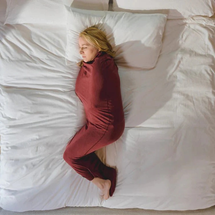 Wearable Swaddle Blanket with Gentle Compression and Breathable Knit Panel, Adjustable Fit