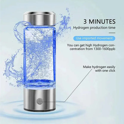 Hydrogen Water Generator Bottle with USB Charging and One-Button Operation, 300 ml Avento Goods