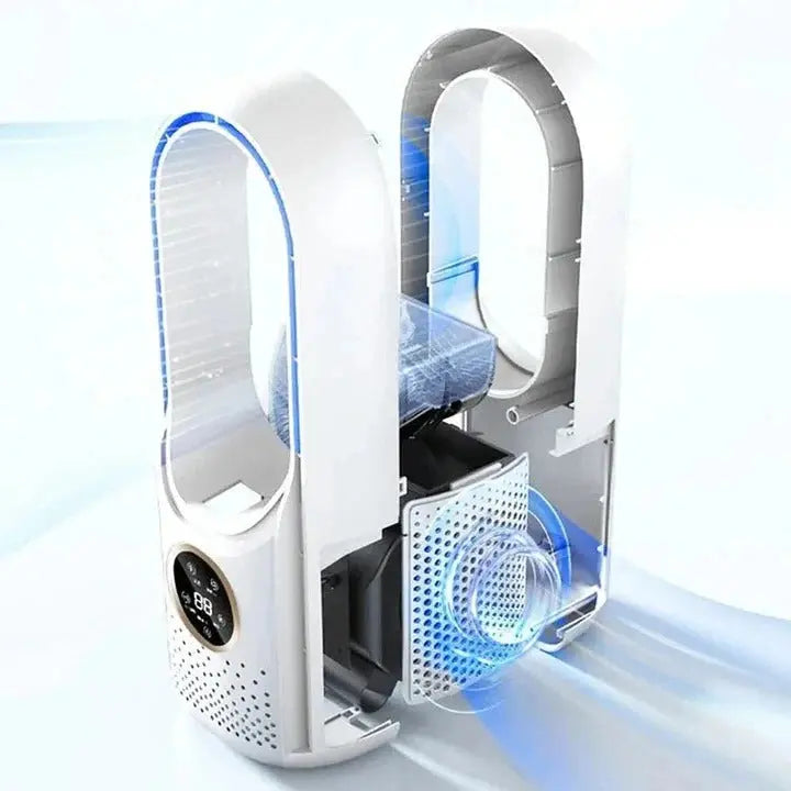 Portable Air Conditioner with Bladeless Design and Quiet Operation, Compact Desktop Cooler Avento Goods