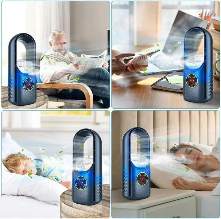 Portable Air Conditioner with Bladeless Design and Quiet Operation, Compact Desktop Cooler Avento Goods