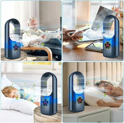 Portable Air Conditioner with Bladeless Design and Quiet Operation, Compact Desktop Cooler Avento Goods