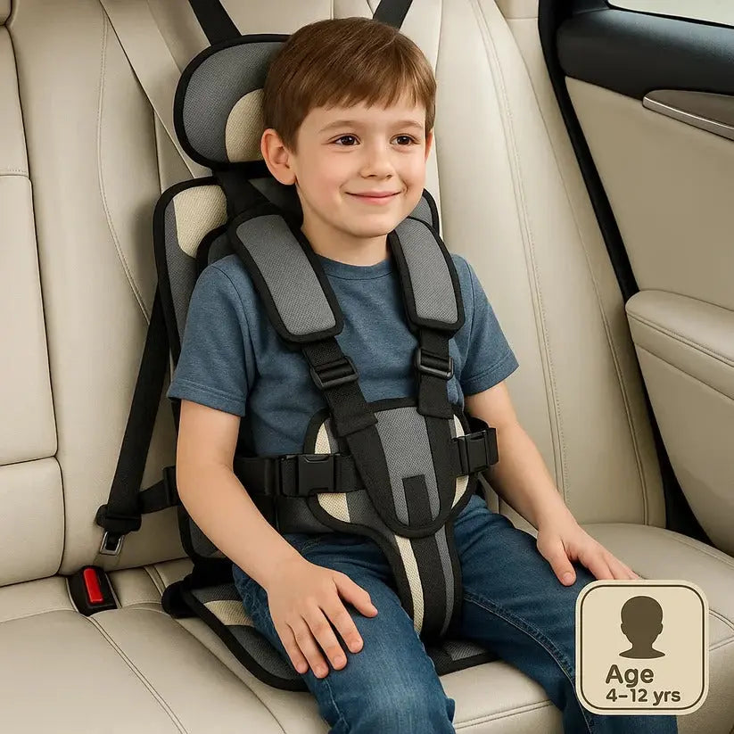 Travel Car Seat for Kids with Five-Point Harness and Foldable Lightweight Design Avento Goods
