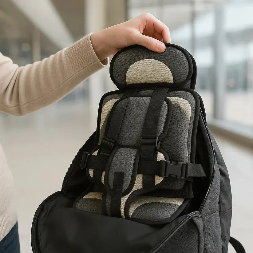 Travel Car Seat for Kids with Five-Point Harness and Foldable Lightweight Design Avento Goods