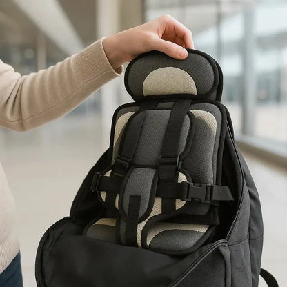 Travel Car Seat for Kids with Five-Point Harness and Foldable Lightweight Design Avento Goods