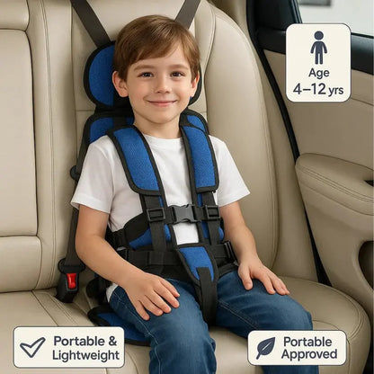 Travel Car Seat for Kids with Five-Point Harness and Foldable Lightweight Design Avento Goods