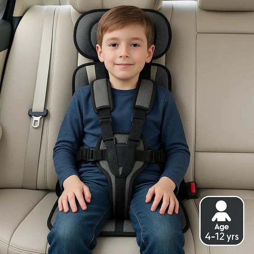 Travel Car Seat for Kids with Five-Point Harness and Foldable Lightweight Design Avento Goods