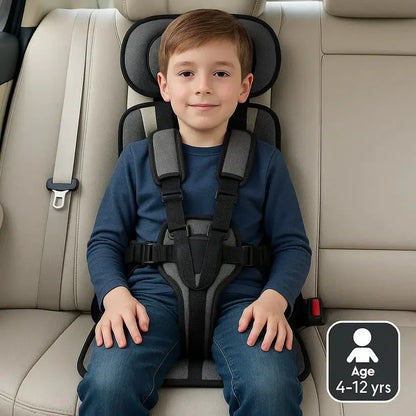 Travel Car Seat for Kids with Five-Point Harness and Foldable Lightweight Design Avento Goods