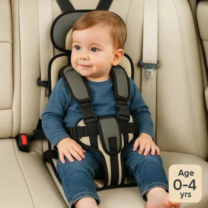 Travel Car Seat for Kids with Five-Point Harness and Foldable Lightweight Design Avento Goods