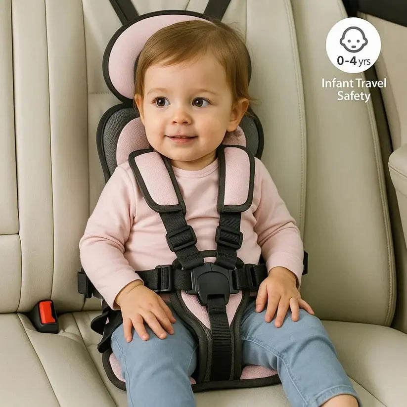 Travel Car Seat for Kids with Five-Point Harness and Foldable Lightweight Design Avento Goods