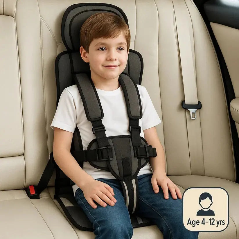 Travel Car Seat for Kids with Five-Point Harness and Foldable Lightweight Design Avento Goods