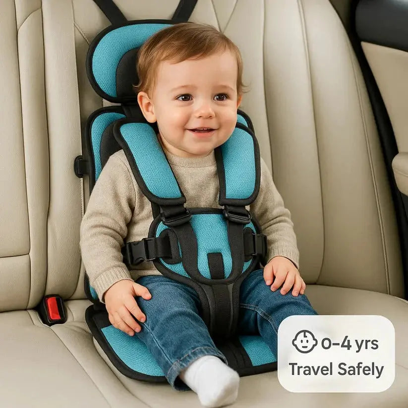 Travel Car Seat for Kids with Five-Point Harness and Foldable Lightweight Design Avento Goods