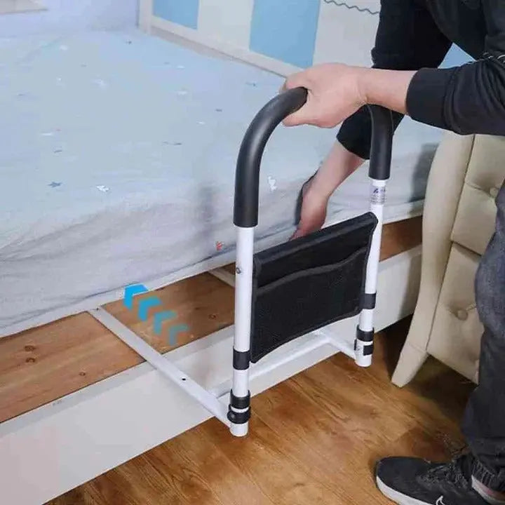 Bed Assist Rail with Foam-Padded Grip and Adjustable Anchor Straps, Tool-Free Setup Avento Goods