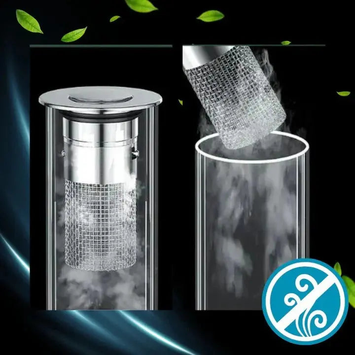 Pop-Up Sink Stopper with Airtight Dual Seal and Removable Strainer, Stainless Steel Avento Goods