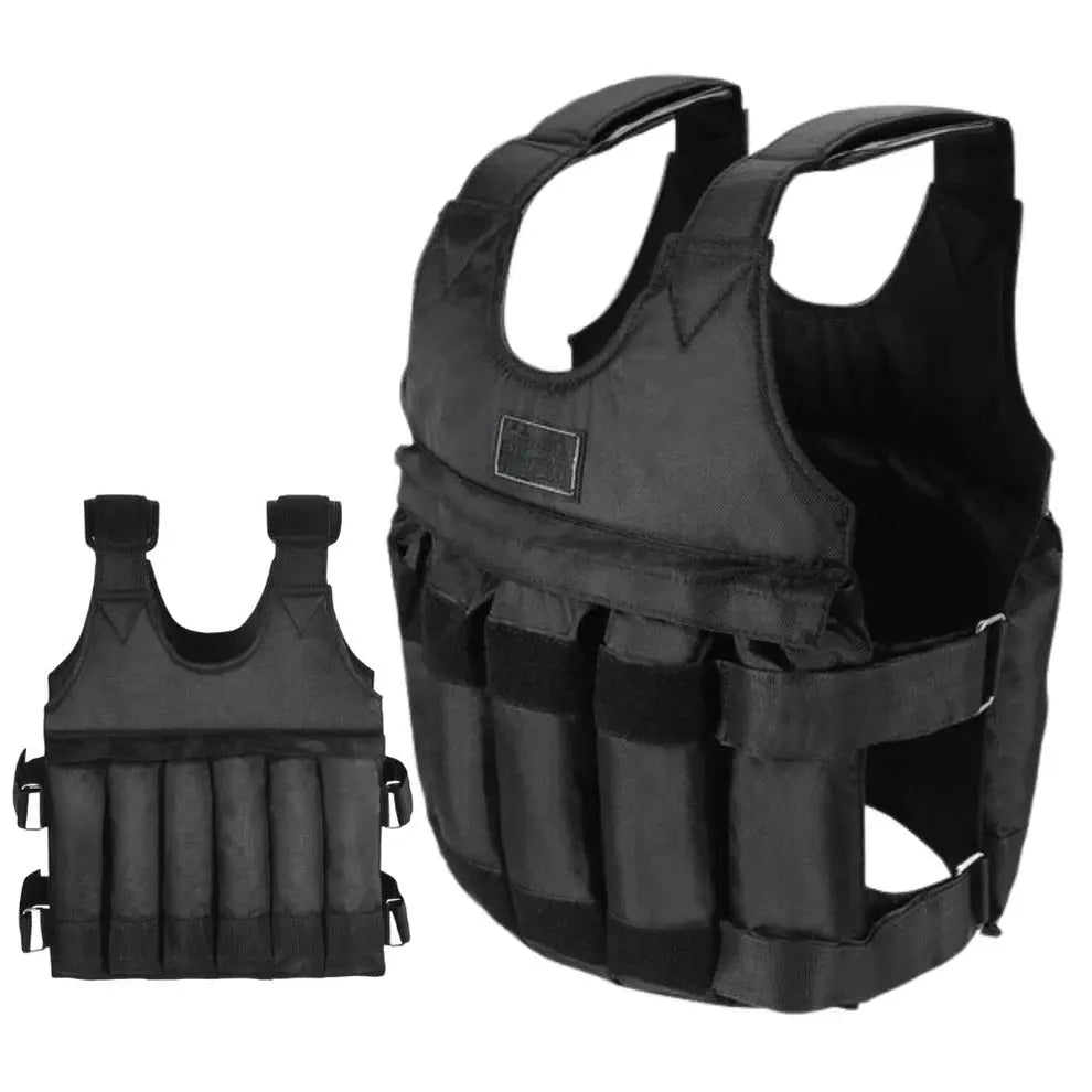 Adjustable Weighted Vest with Removable Pouches and Secure Fit, 110 lb Capacity Avento Goods