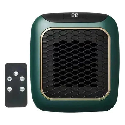 Plug-In Space Heater with Digital Thermostat and 12-Hour Timer, Compact 800W Whisper-Quiet Avento Goods