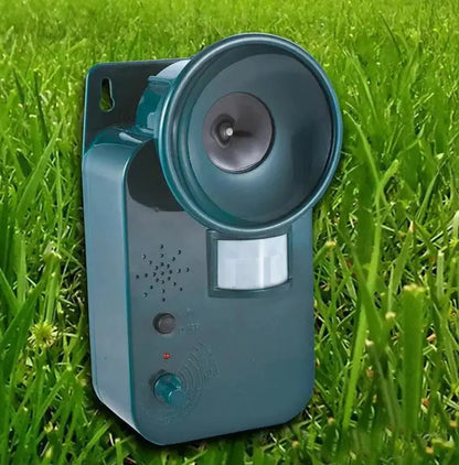 Outdoor Ultrasonic Animal Repeller with Motion Sensor and Flashing Light, Battery Powered Avento Goods