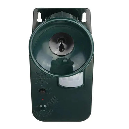 Outdoor Ultrasonic Animal Repeller with Motion Sensor and Flashing Light, Battery Powered Avento Goods