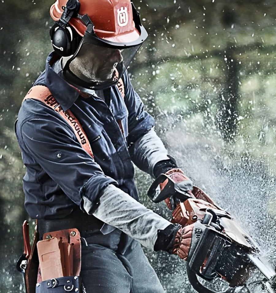Chain Sharpener with Quick Touch-Up Stone and Dual Pins for 14-20in Two-Hole Bars