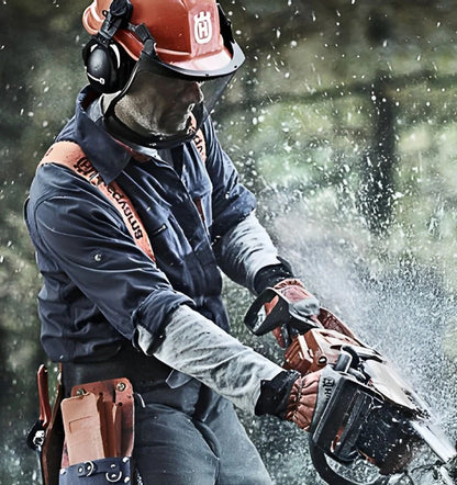 Chain Sharpener with Quick Touch-Up Stone and Dual Pins for 14-20in Two-Hole Bars