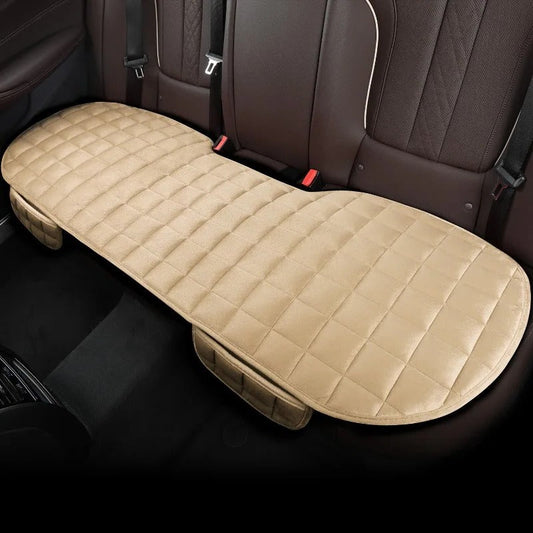 Backseat Cushion Cover with High-Density Foam and Breathable Velvet, Non-Slip Backing