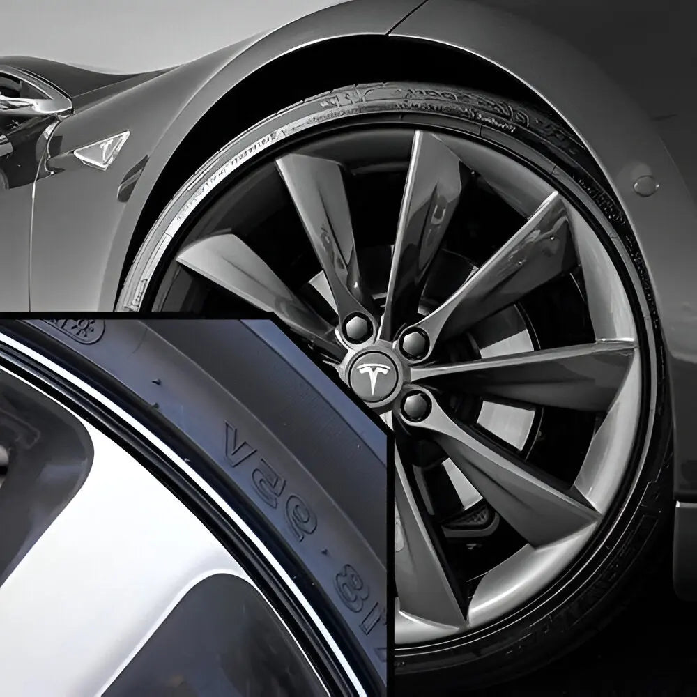 Wheel Rim Protector with Peel-and-Stick Adhesive and Flexible Low-Profile Strip, 8m Roll Avento Goods
