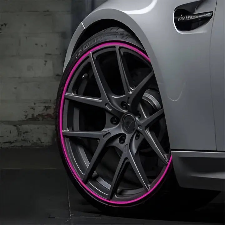 Wheel Rim Protector with Peel-and-Stick Adhesive and Flexible Low-Profile Strip, 8m Roll Avento Goods