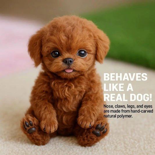 Interactive Robotic Puppy with Voice and Touch Sensors, Realistic Movements, Plush Fur Avento Goods