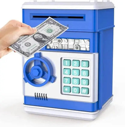 Electronic Piggy Bank with Auto Bill Intake and Password Lock, Voice Prompts, LED Screen Avento Goods