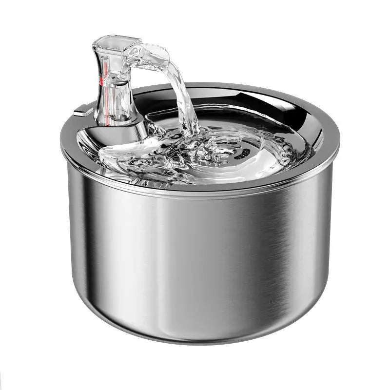 Cat Water Fountain with Stainless Steel Bowl and Motion Sensor, 2.1 Quart Capacity Avento Goods
