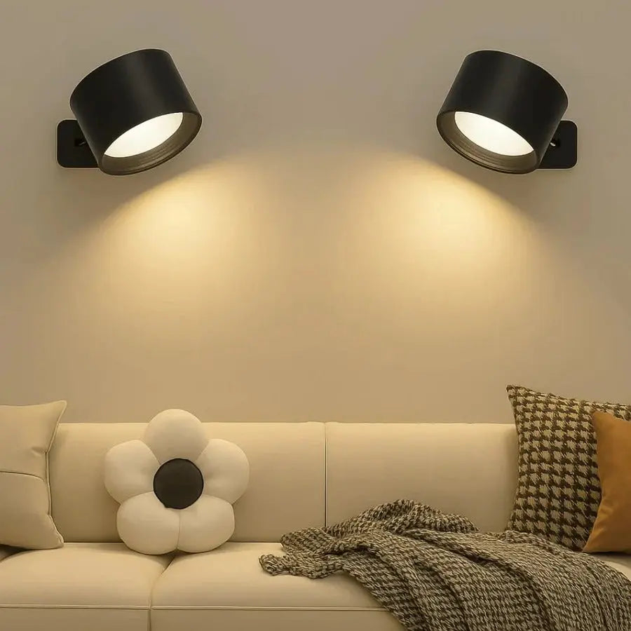 Rechargeable Wall Light Magnetic 360° Ball Joint and Touch Control, USB Type C Avento Goods