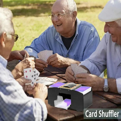 Automatic Card Shuffler with Dual-Deck Capacity and Battery Power, Fits Cards Up to 3.46in Avento Goods
