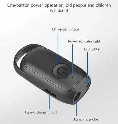 Ultrasonic Dog Deterrent with One-Button Use and Pocket-Sized Design, Battery Powered
