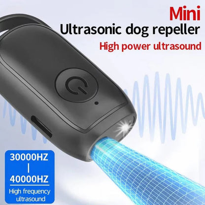 Ultrasonic Dog Deterrent with One-Button Use and Pocket-Sized Design, Battery Powered