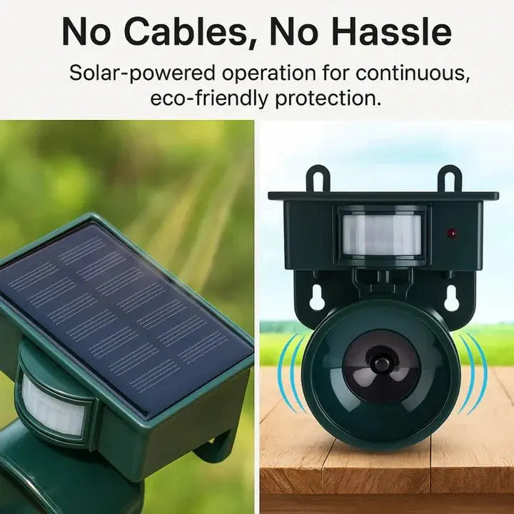 Motion Sensor Bird Deterrent with Adjustable Sensitivity and Sound Modes, Weatherproof Avento Goods