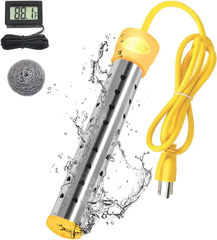 Electric Immersion Heater with Guarded Coil and Insulated Handle, 220V Travel Size Avento Goods