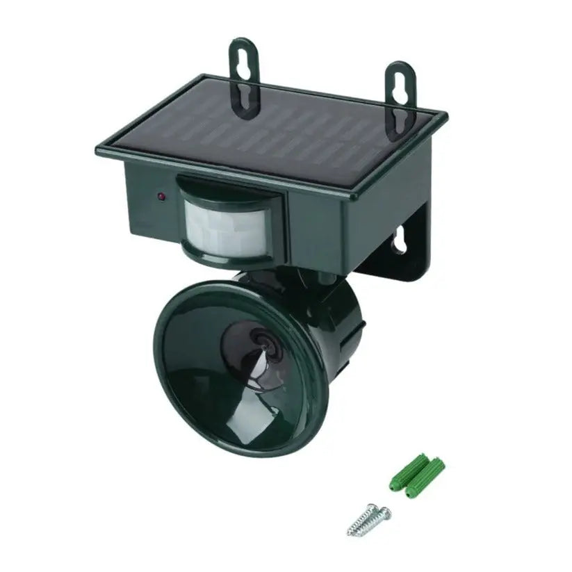 Motion Activated Bird Deterrent with Solar Power and Adjustable Sound, Weather Resistant Avento Goods