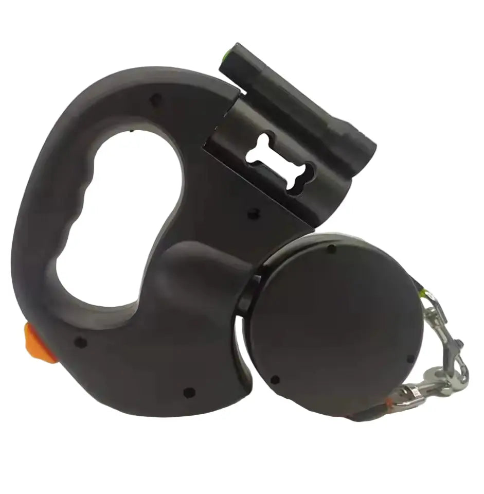 Dual Retractable Dog Leash with 360-Degree Swivel and Built-In LED, Ergonomic Grip Avento Goods