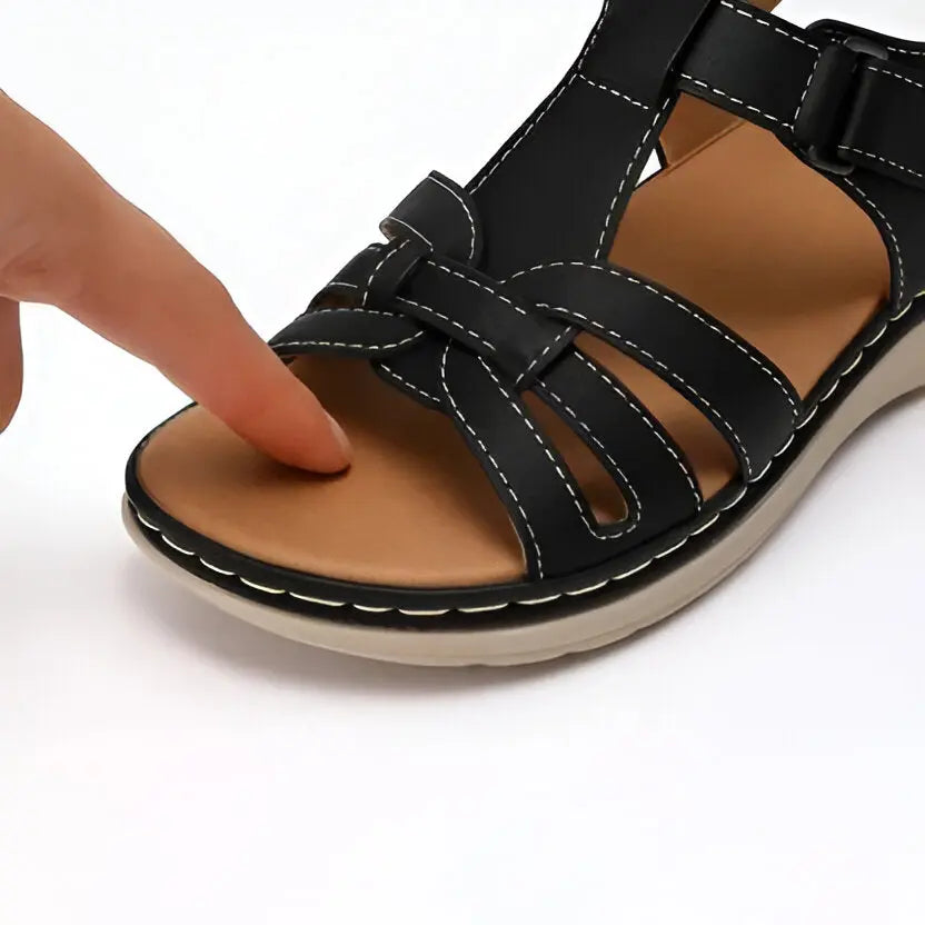 Women's Comfort Sandals with Contoured Footbed and Adjustable Straps, Cushioned Midsole Avento Goods