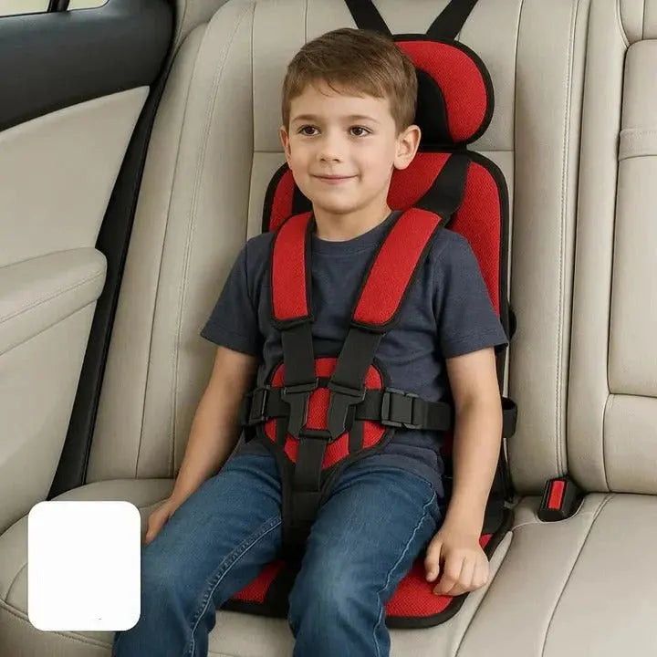 Portable Travel Car Seat with 5-Point Safety Harness and Foldable Design, Carry Bag Avento Goods