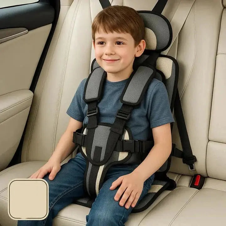 Portable Travel Car Seat with 5-Point Safety Harness and Foldable Design, Carry Bag Avento Goods