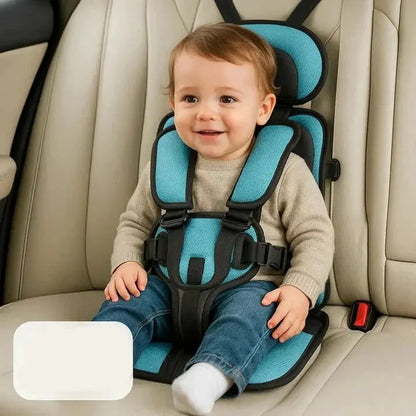 Portable Travel Car Seat with 5-Point Safety Harness and Foldable Design, Carry Bag Avento Goods