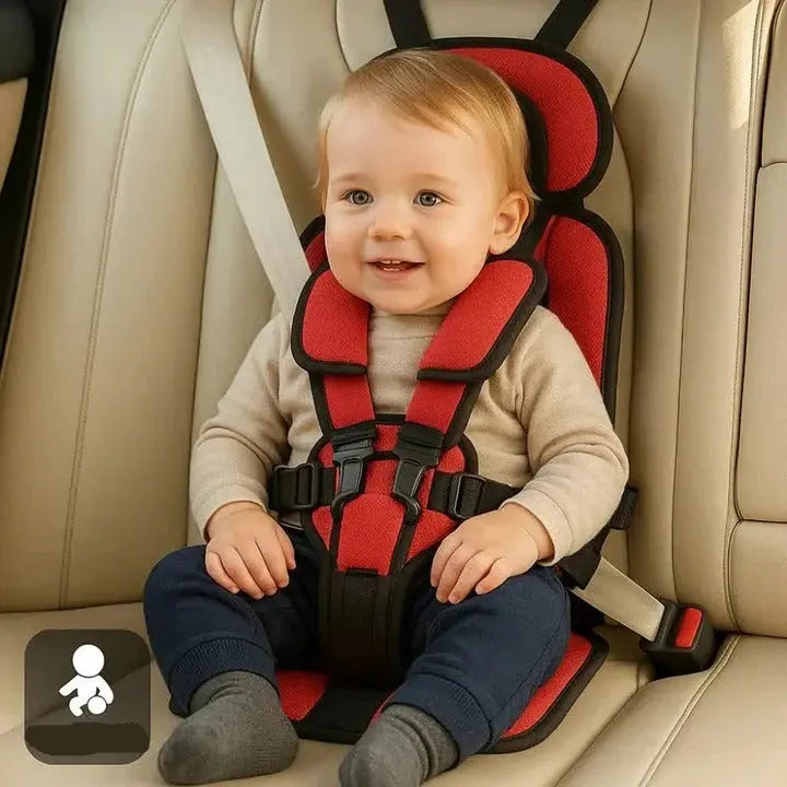 Portable Travel Car Seat with 5-Point Safety Harness and Foldable Design, Carry Bag Avento Goods