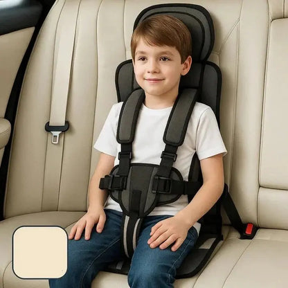 Portable Travel Car Seat with 5-Point Safety Harness and Foldable Design, Carry Bag Avento Goods
