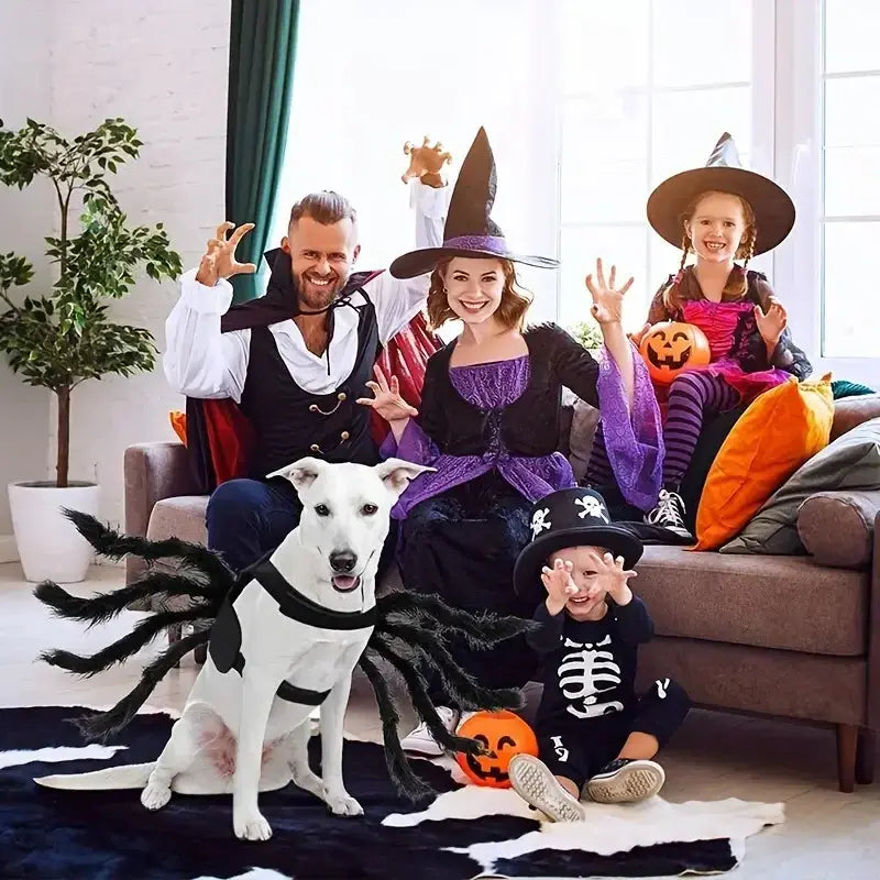 Spider Costume for Pets with Realistic 3D Legs and Adjustable Fit, Soft Breathable Fabric Avento Goods