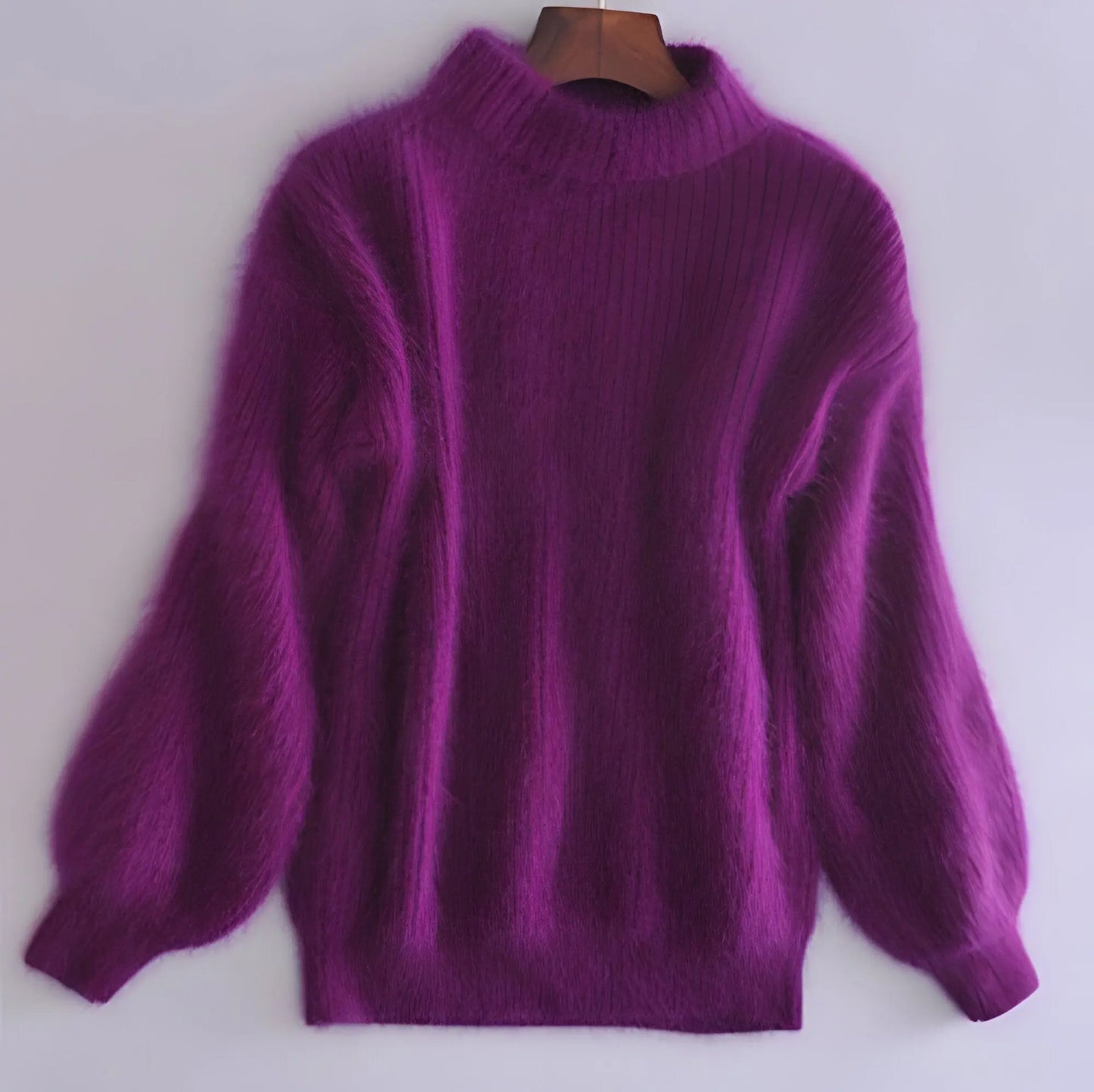 Loose Knit Sweater with Brushed Soft Finish and Relaxed Fit, Long Sleeve Avento Goods